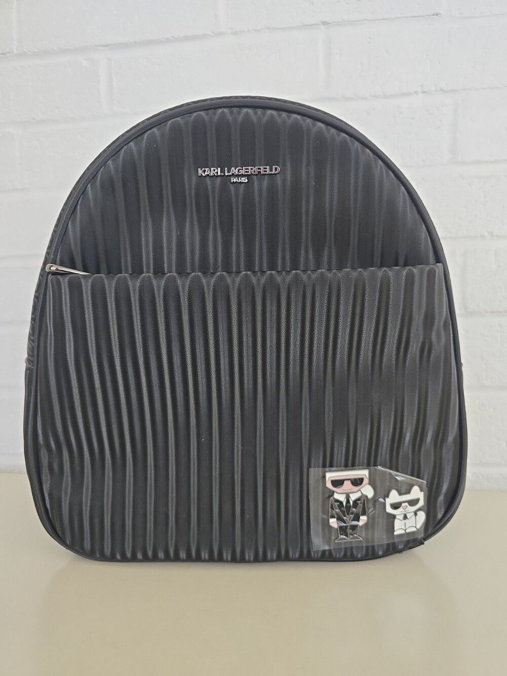Karl Lagerfeld Paris Ribbed Mini Backpack Ribbed Texture NWT